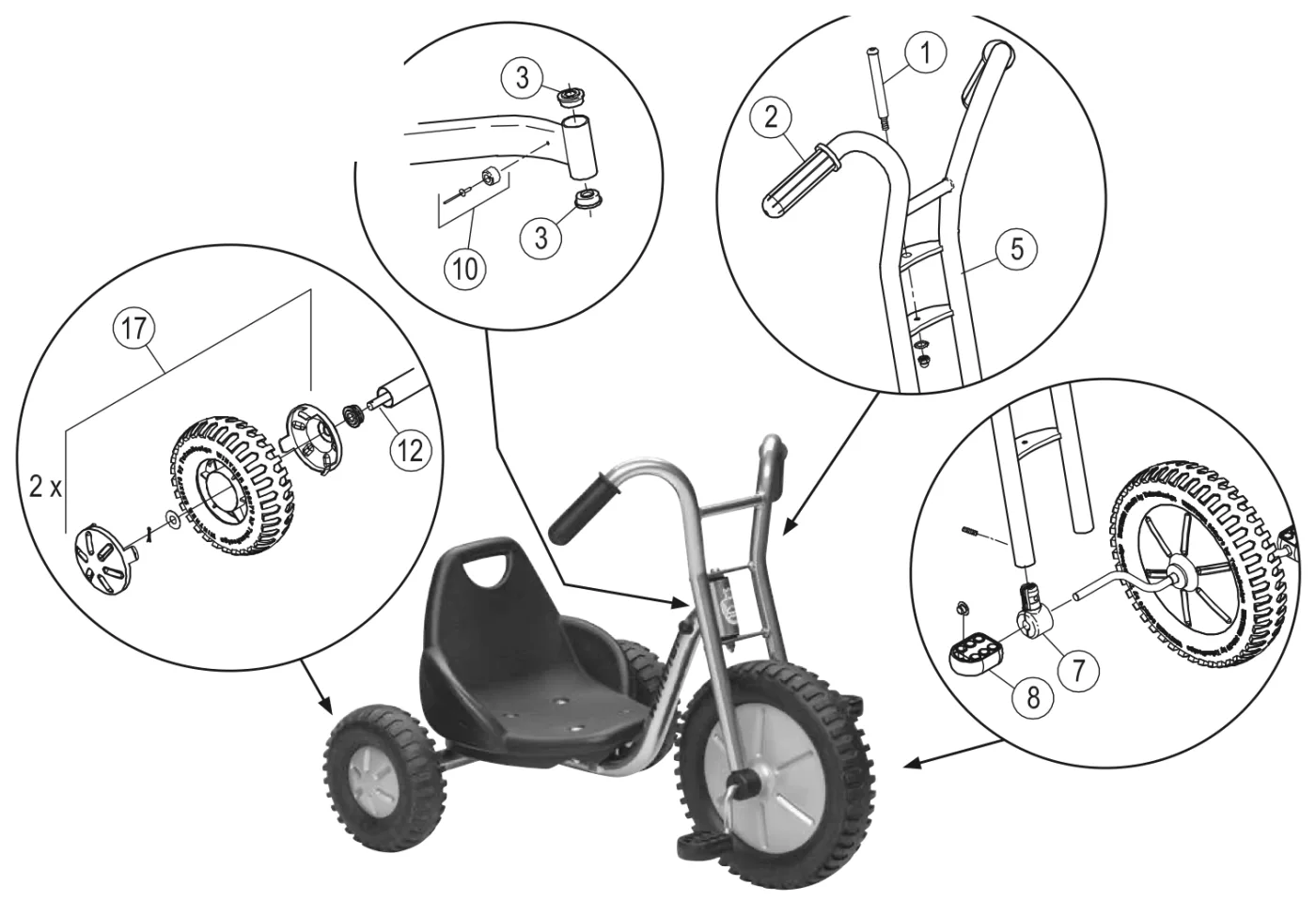 Explosionszeichnung Viking OFF-ROAD Easy Rider