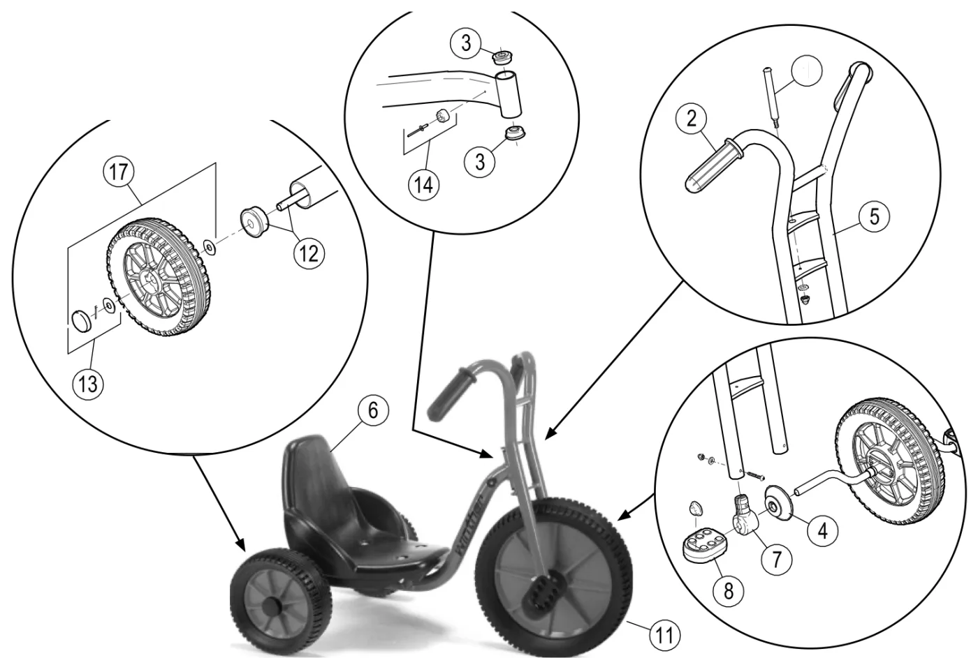 Explosionszeichnung Viking Easy Rider