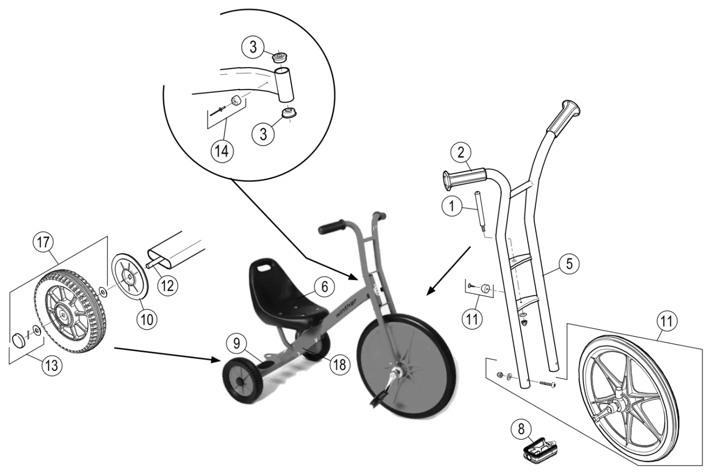Explosionszeichnung Viking Explorer Chopper