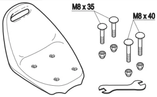 Sitzschale mit Befestigung