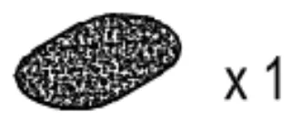 Fußauflage (Gummi)