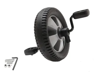 Vorderrad mit Pedalen