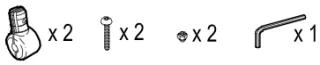 Radhalterung 2er Set