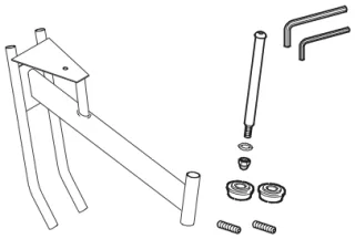 Lenkstange mit Halterung