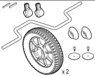 Antriebsräder mit Kurbelwelle