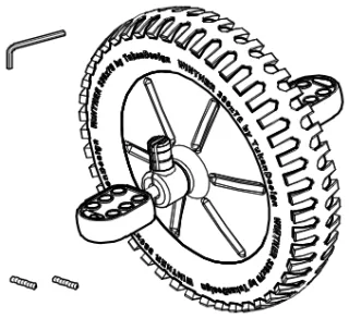 Vorderrad mit Pedalen (Luftreifen)