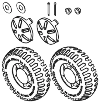 Hinterrad 2er Set (Geländereifen)