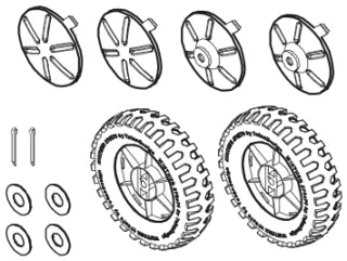 Hinterrad 2er Set (Geländereifen)