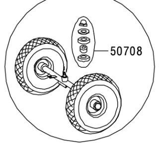 Hinterachse mit Rädern