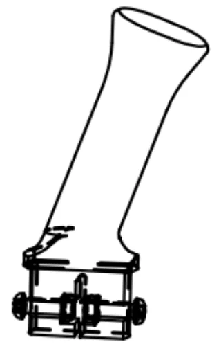 Hebel mit Halterung