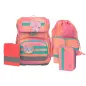 Preview: Lässig Schulranzen Set unique Light Sunset Pink 6 tlg