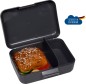 Preview: Butterbrotdose Innenansicht, Packbeispiel, mit Trennwand, ohne Inhalt