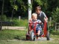 Preview: Zwei Jungen mit dem Winther Viking Explorer Bob Kart, Ansicht von vorn