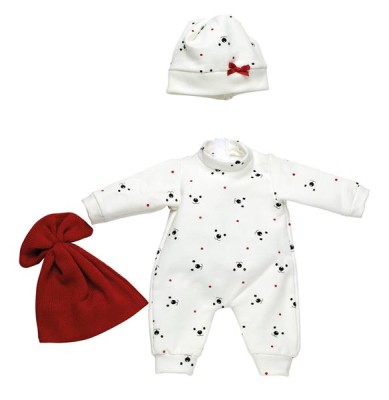 Llorens Puppen Kleidung Pyjamaset mit Mütze