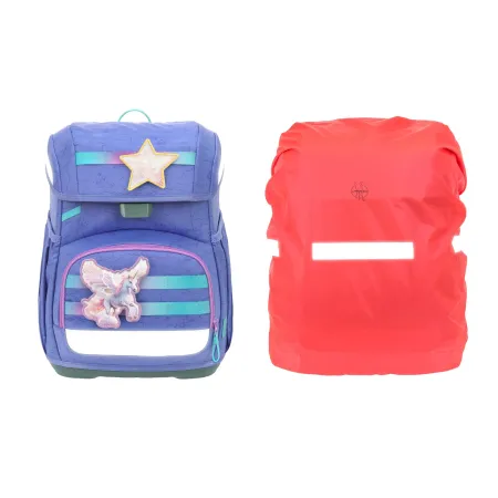 Preview: Lässig Schulranzen Light Unique mit Regencover