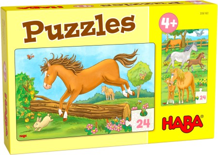 Haba Puzzle Pferde