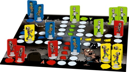 Spielfeld Ludo-Spiel Zombiejagd