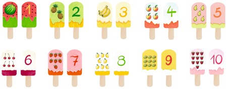 Memo Eisstaebchen Karten