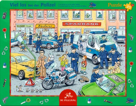 Spiegelburg Puzzle Rahmenpuzzle Polizei