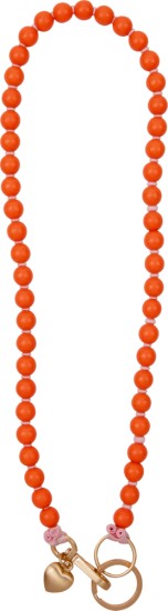 Schlüsselband aus Perlen orange