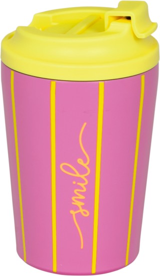 Thermobecher Smile Streifen