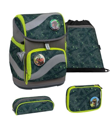 BELMil Schulranzen set green splash 5 tlg