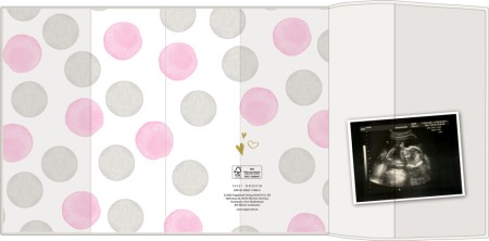 U-Heft-Hülle rosa mit Tasche