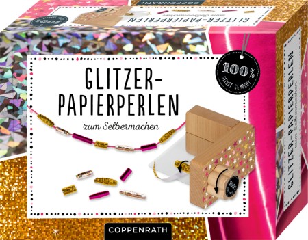 Glitzer-Papierperlen Set zum Selbermachen