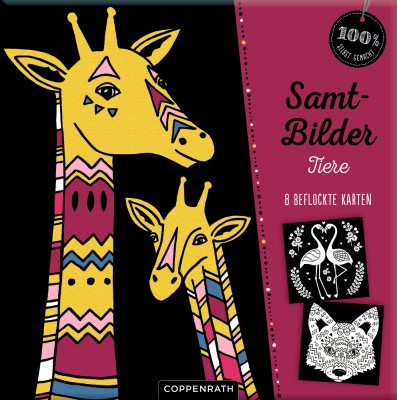 Samtbilder Tiere Bastelset
