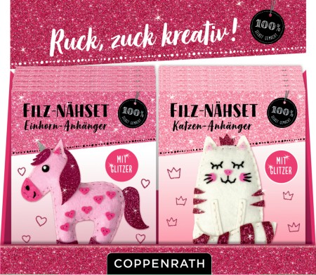 Filz-Nähset Glitzer