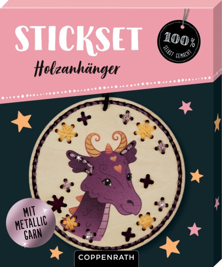 Spiegelburg Holzanhänger Set, Drache