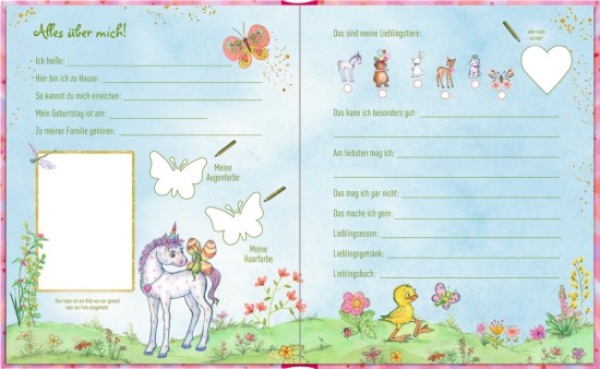 Preview: Meine Freunde Freundebuch Innenansicht