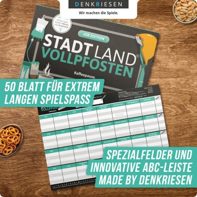 Stadt Land Vollpfosten 50 Blatt