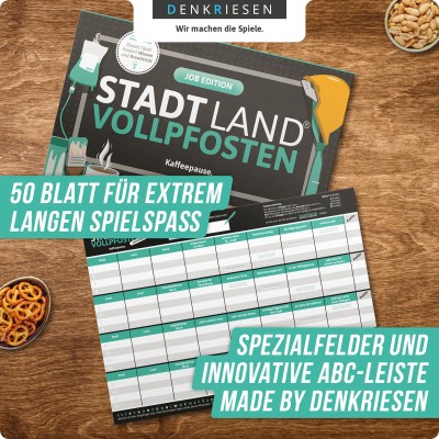 Stadt Land Vollpfosten 50 Blatt