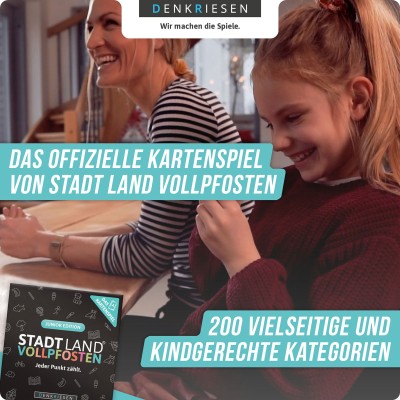 Stadt Land Vollpfosten Kartenspiel 200 Kategorien