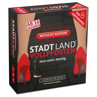 Stadt Land Vollpfosten Rotlicht Kartenspiel