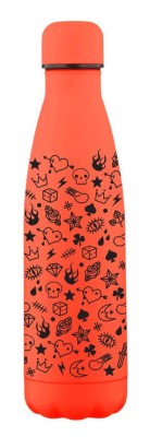 Trinkflasche The Bottle Tatoos orange