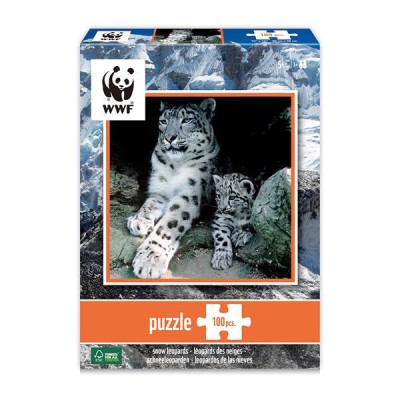 WWF Puzzle Schneeleoparden 100 Teile