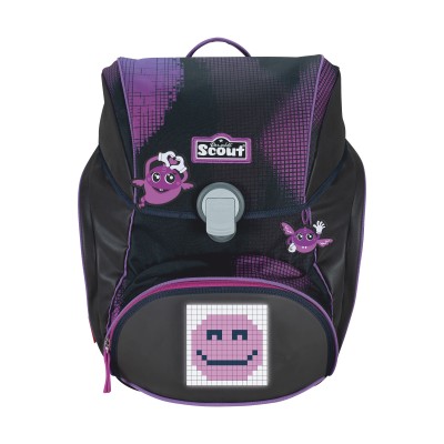 Scout Schulranzen Pink Pixel Front (Farbabweichungen aufgrund Rapportdruck, jeder Ranzen ein Unikat)