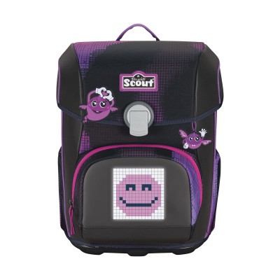 Scout Neo Pink Pixel Front (farbliches Abweichungen, aufgrund Rapportdruck) jeder Schulranzen ein Unikat