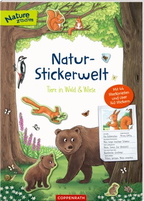 Coppenrath Nature Zoom Natur-Stickerwelt Wald und Wiese