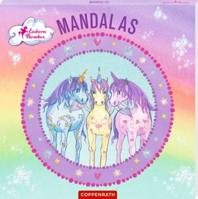 Einhorn Paradies Mandalas