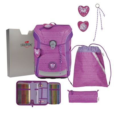 DerDieDas Schulranzen Easy Purple Unicorn
