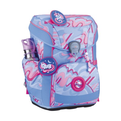 DerDieDas Easy Magic Unicorn Seitliche Ranzenansicht (Trinkflasche wird nicht mitgeliefert, separat erhältlich)
