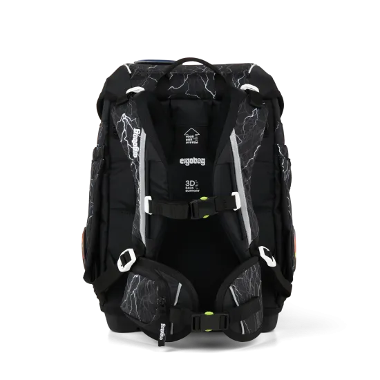 Preview: Ergobag Cubo ReflektBär Rückseitige Ranzenansicht