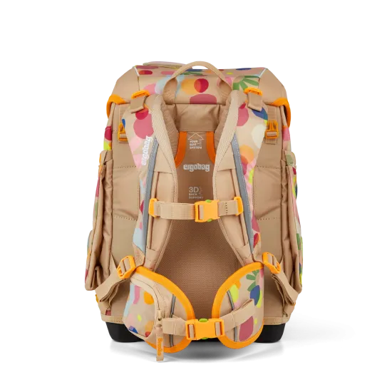 Preview: Ergobag Cubo Flower PowBär rückseitige Ansicht