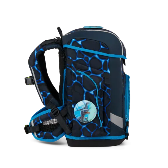 Preview: Ergobag Cubo light Bärassic Garden seitliche Ranzenansicht