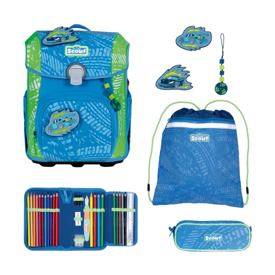 Scout Neo Schulranzen Set 4tlg Superflash Extreme Power Drift
