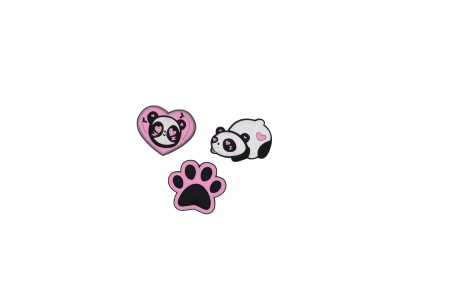 DerDieDas Wechsel Buttons Pink Panda