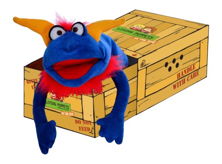 Living Puppets Handspieltier In the Box Crazy Blue